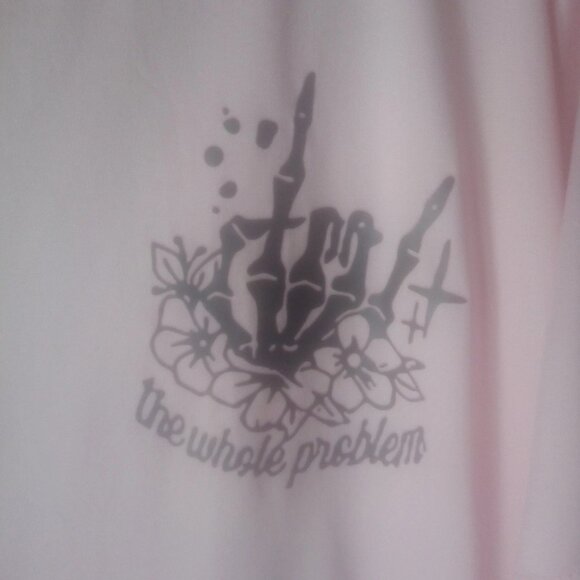 Shein Curve Plus Size Pink The Whole Problem Short Sleeve Top Size 4X - Picture 4 of 6